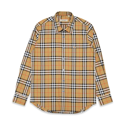 BRBRY Checkered Cotton Long Sleeve Shirt