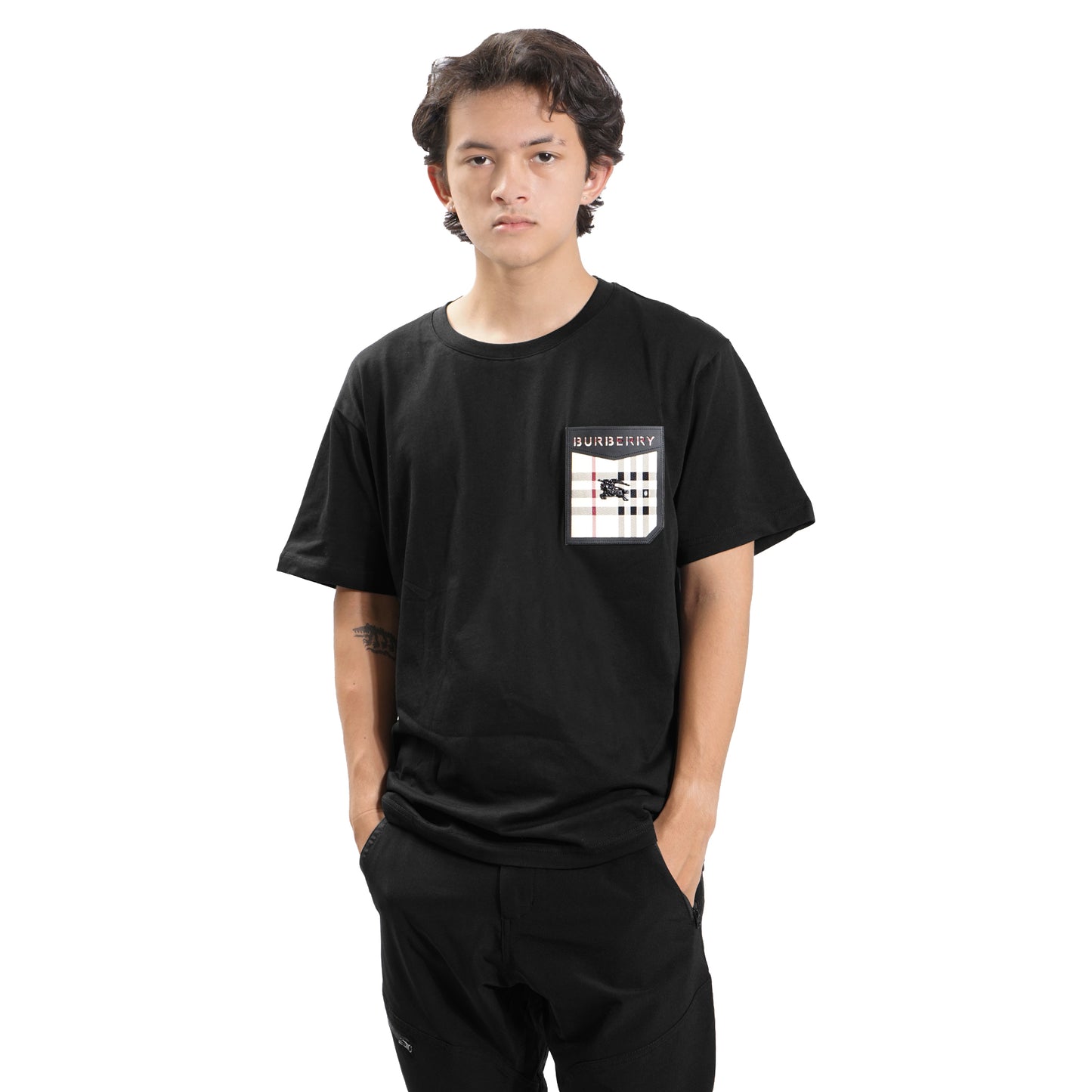 BRBRY Checkered Chest Pocket T-Shirt