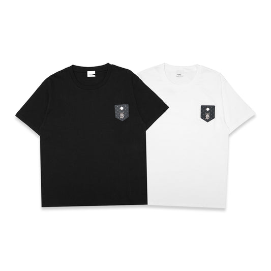 BRBRY Monogram Patch Metal Logo T-Shirt