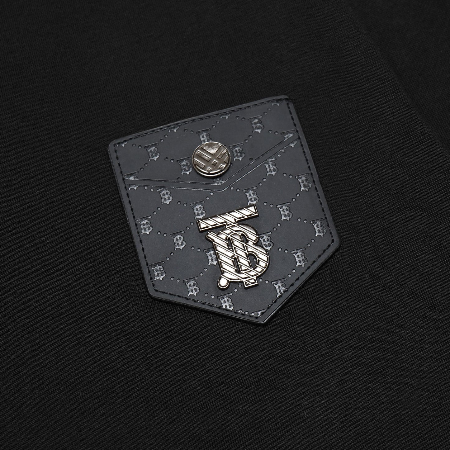 BRBRY Monogram Patch Metal Logo T-Shirt