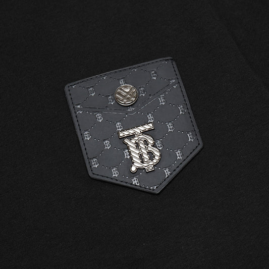 BRBRY Monogram Patch Metal Logo T-Shirt