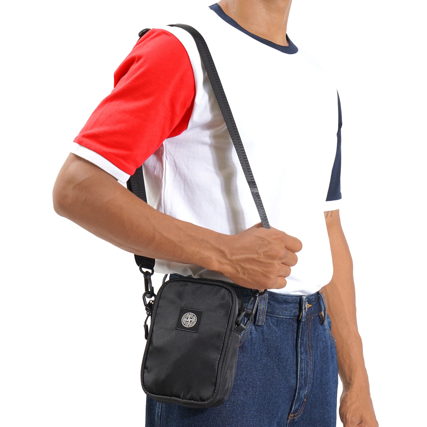 SIL Square Logo Patch Crossbody Bag