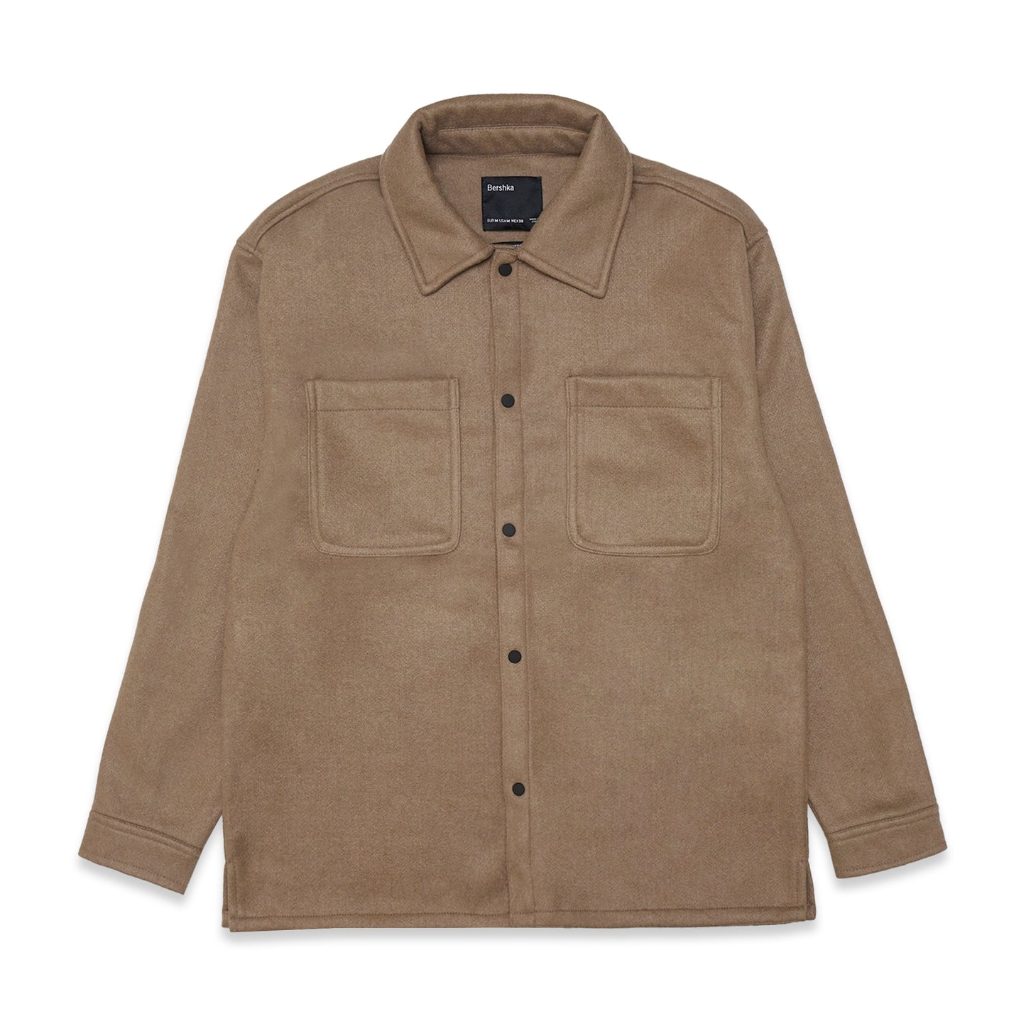 Bershka Double Pockets Faux-Suede Jacket