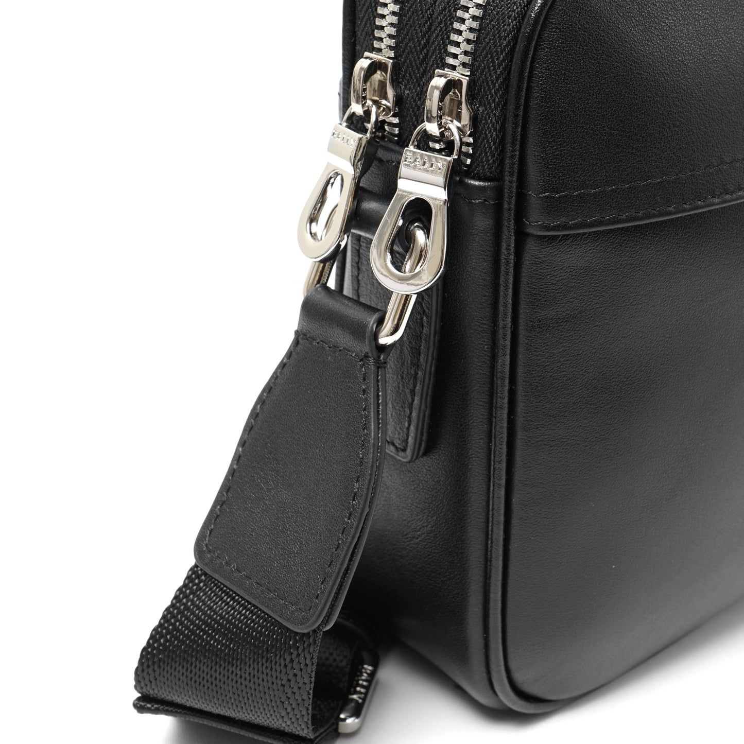 Bally Embossed Logo Leather Crossbody Bag