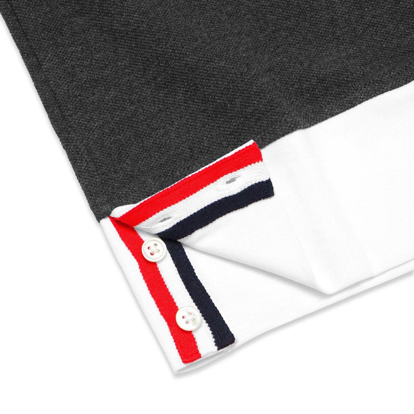 TBN Classic White Collar Pique T-Shirt