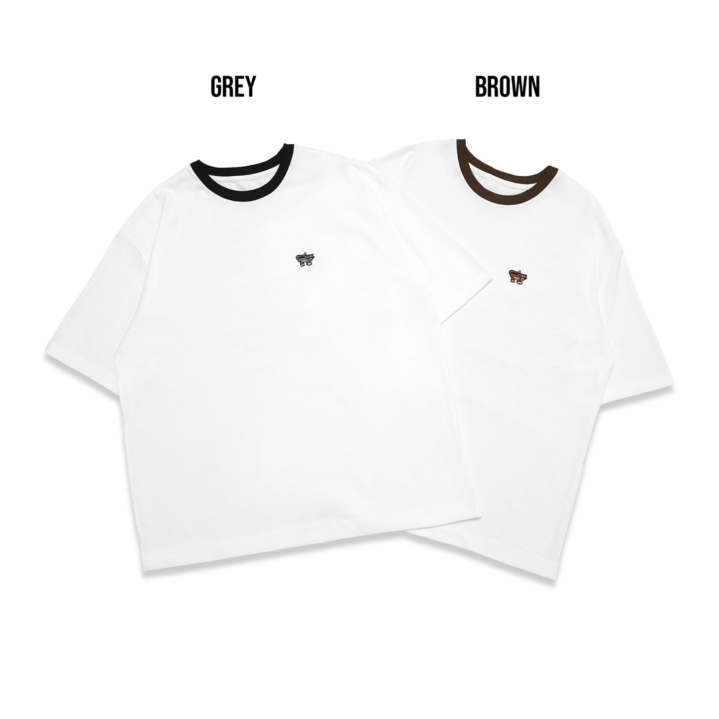 Penneys Contrast-Color Collar T-Shirt