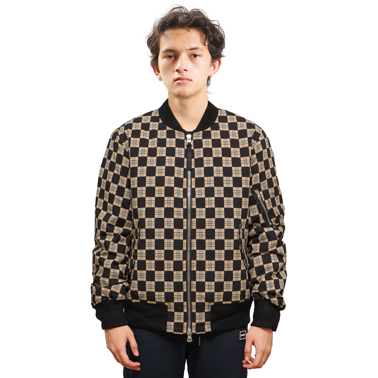 BRBRY Brookland Checkered Bomber Jacket