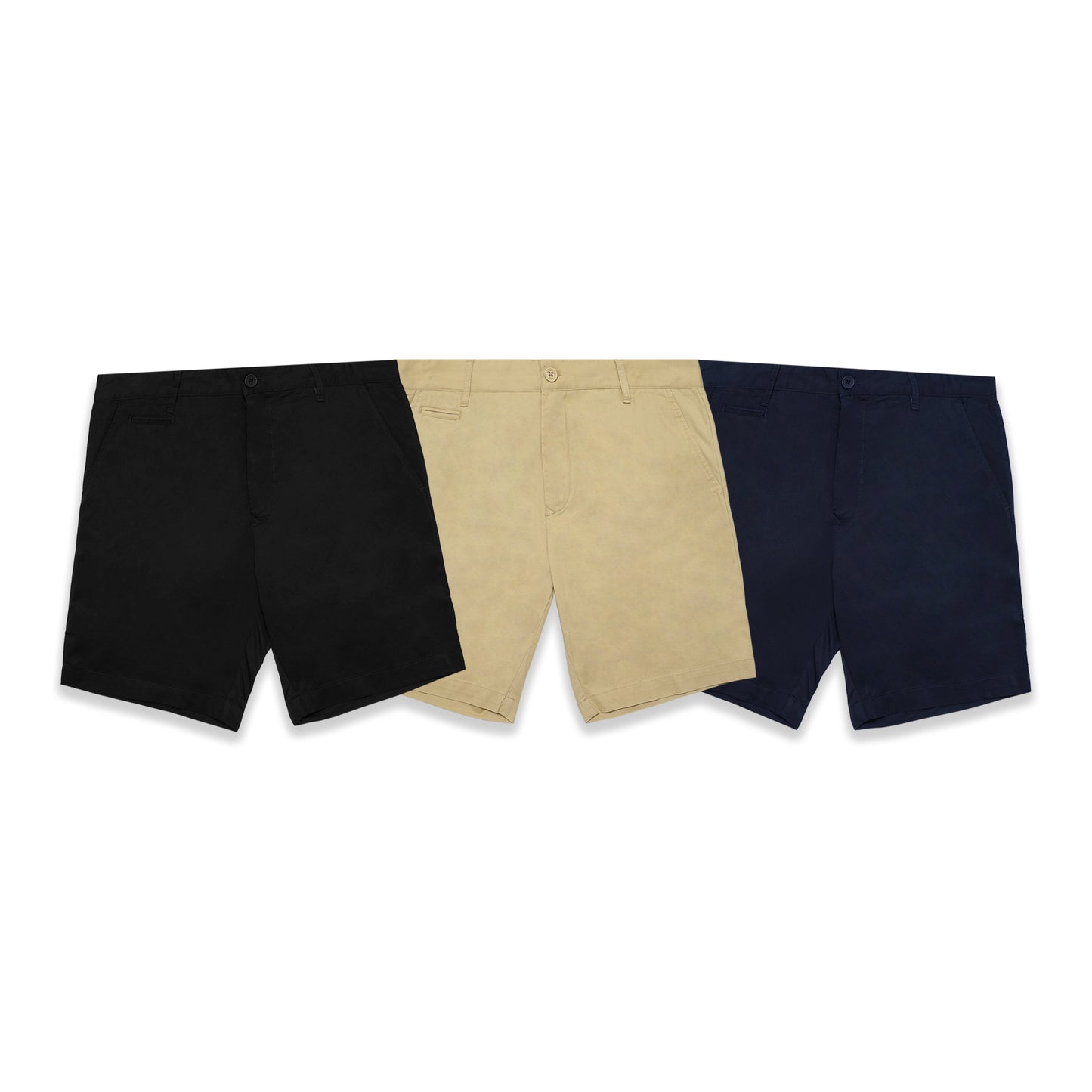 BRBRY Leather Patch Cotton Shorts