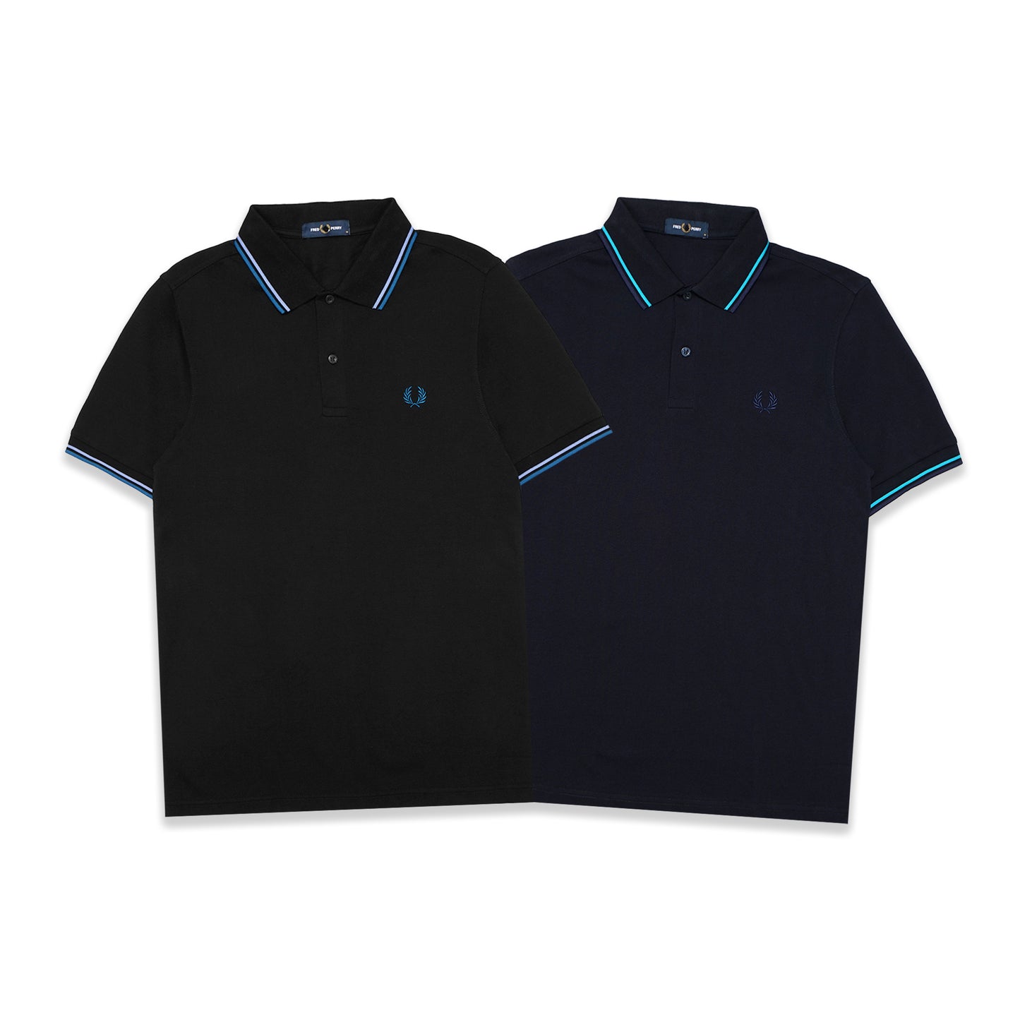 FPR Twin Tipped Blue Logo Polo Shirts