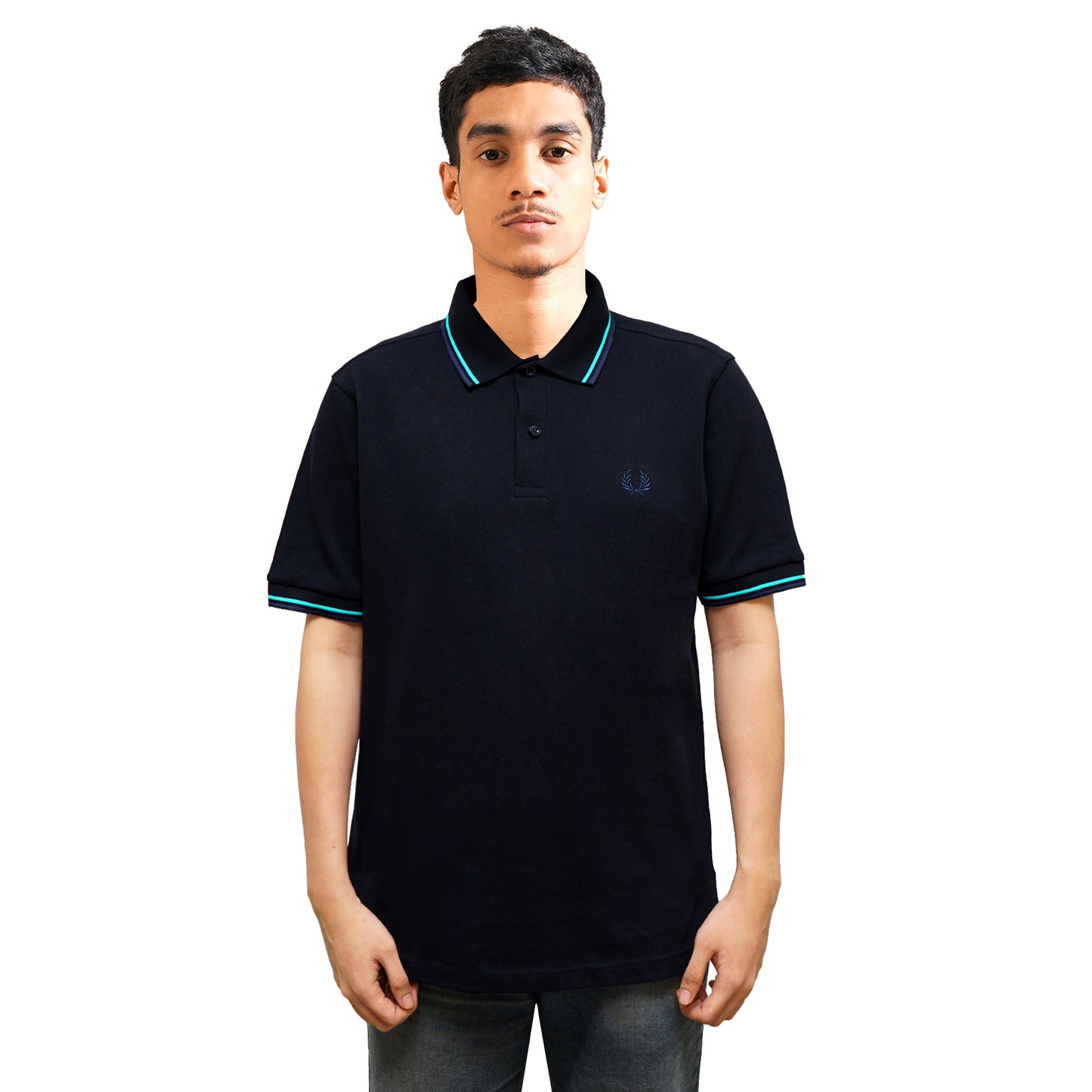 FPR Twin Tipped Blue Logo Polo Shirts