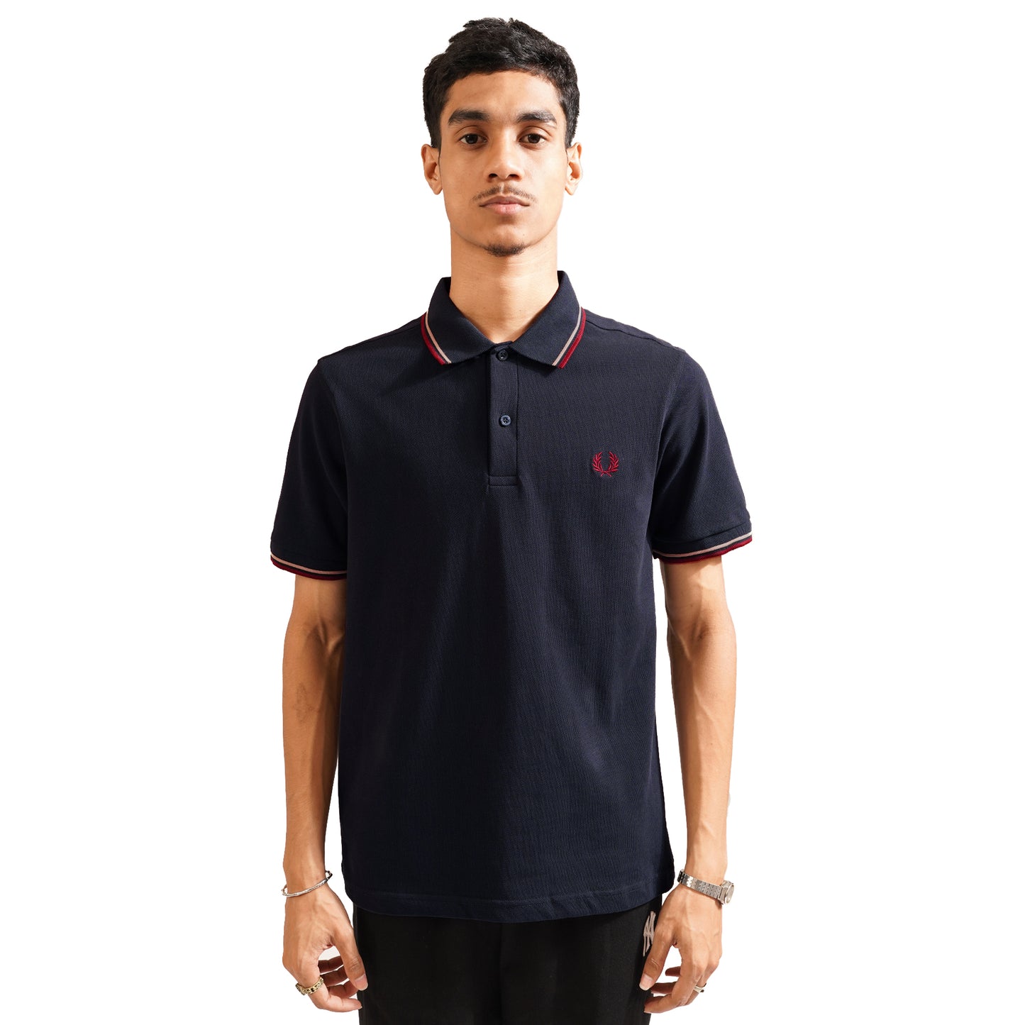 FPR Twin Tipped Maroon Logo Polo Shirts