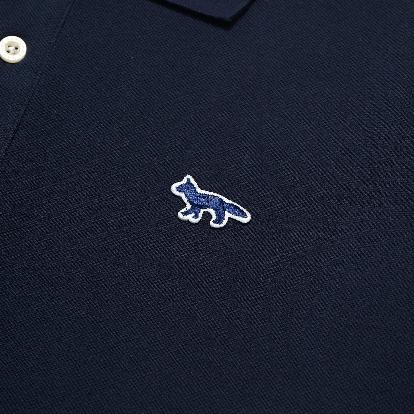 MKS Classic Navy Fox Patch Polo Shirt
