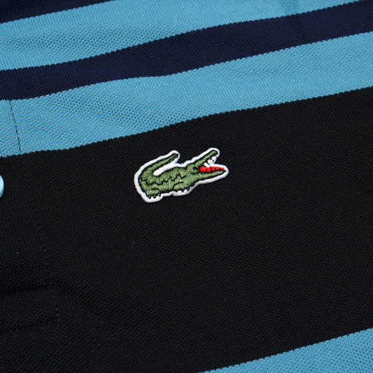 LCST Contrasting Color Stripes Pique Polo Shirt