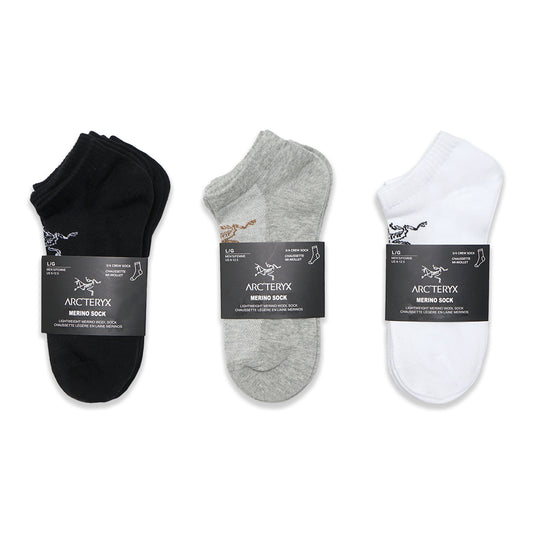 Arcteryx Merino Wool Lightweight Ankle Socks 3-Pair Pack