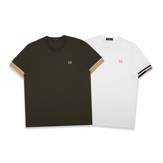FPR Striped Cuff Pique T-Shirt