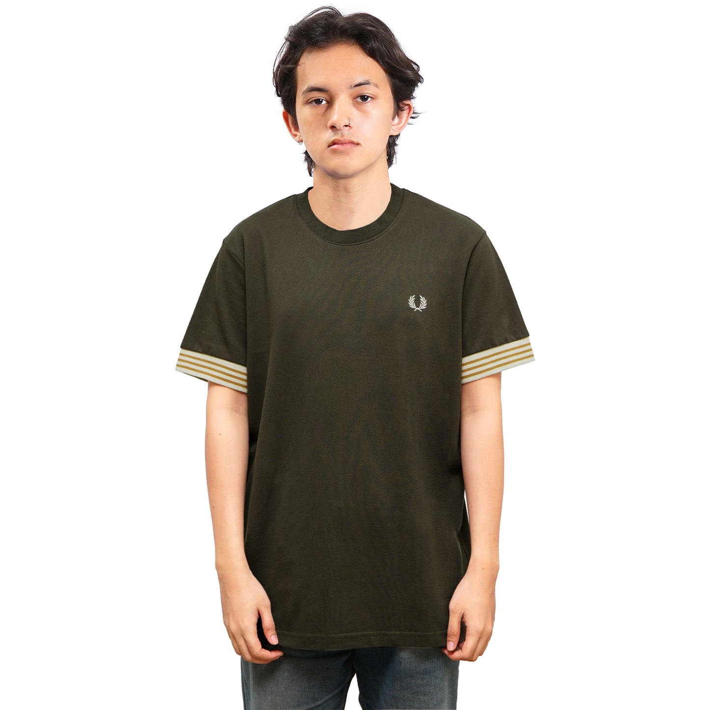 FPR Striped Cuff Pique T-Shirt