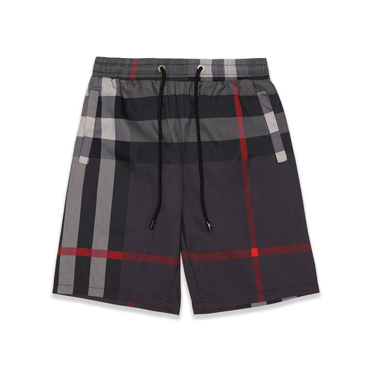 BRBRY Big Checkered Polyester Shorts