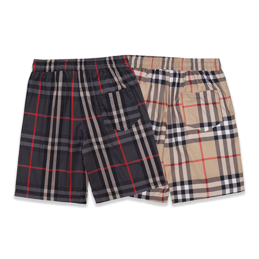 BRBRY Classic Checkered Polyester Shorts