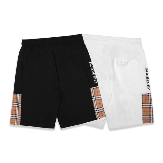 BRBRY Side Checkered Polyester Shorts