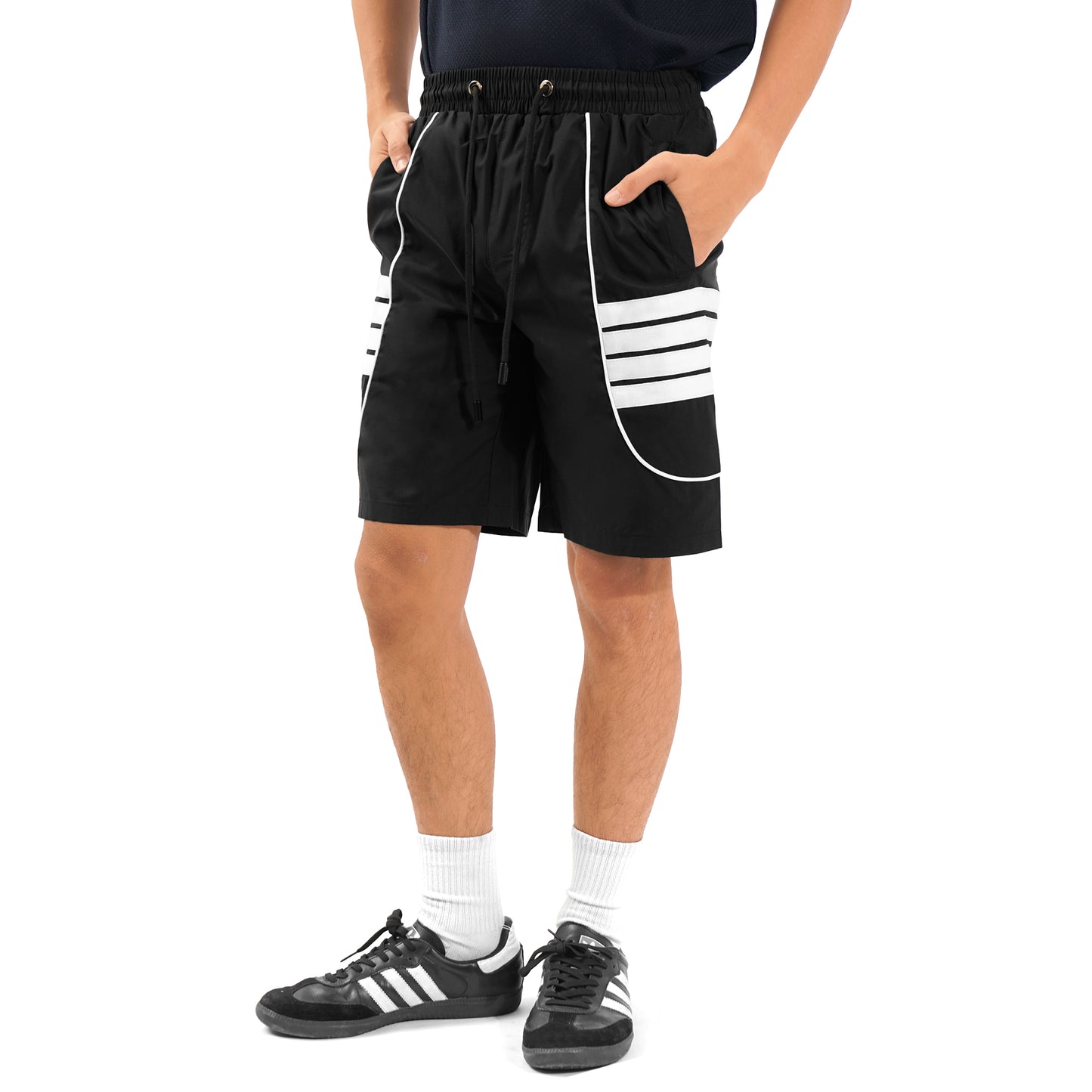 TBN Casual Side Stripes Nylon Shorts
