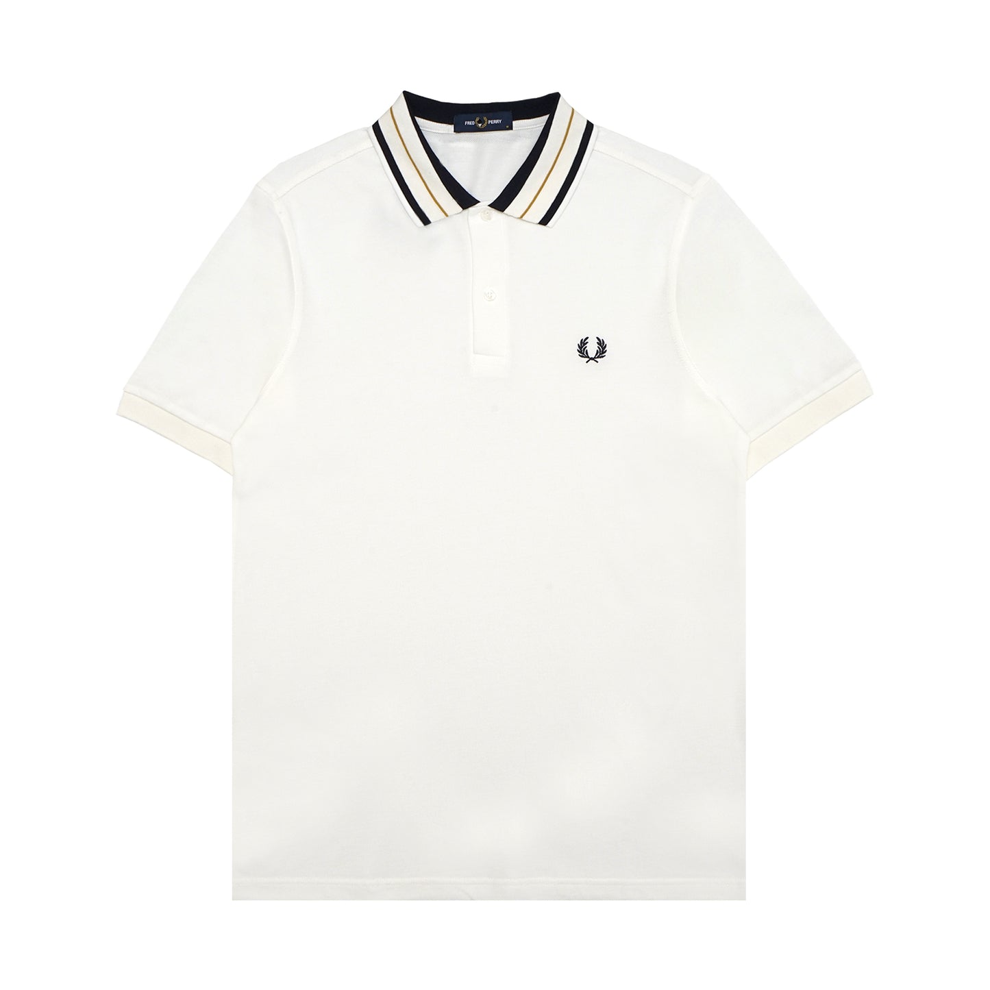 FPR Tricolor Stripes Collar Polo Shirt