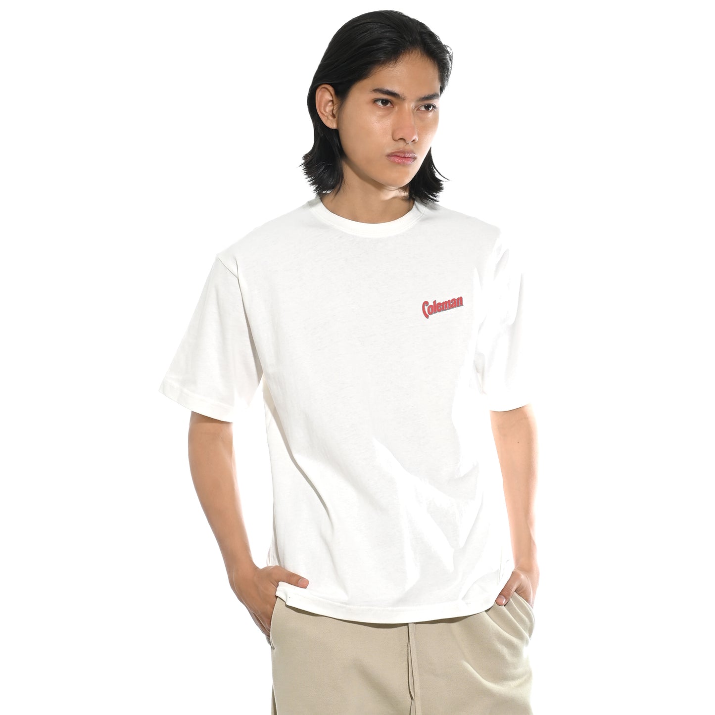 Coleman Vintage Red Text T-Shirt