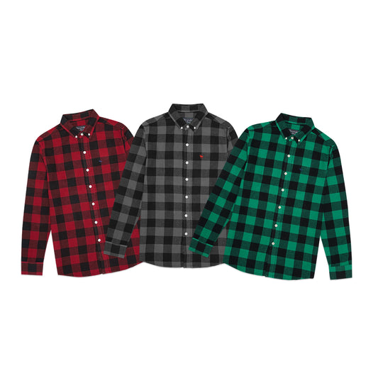 ANF Checkered Flannel Long Sleeve Shirt