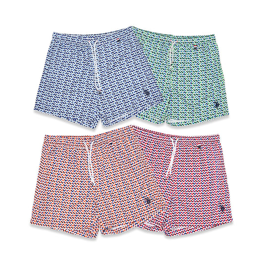 U.S. Polo Assn. Zig-Zag Swim Shorts