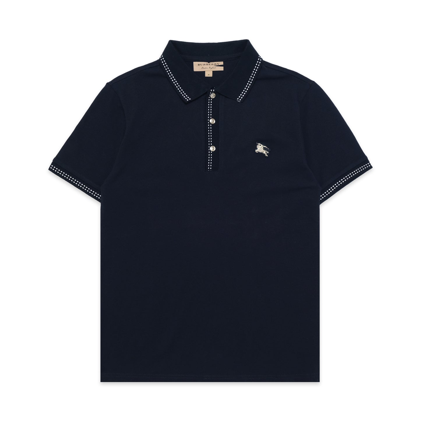 BRBRY Metal Knight Logo Pique Polo Shirt