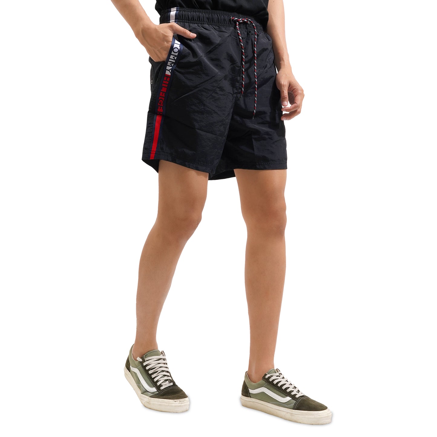 THFR Slim Fit Logo Tape Swim Shorts