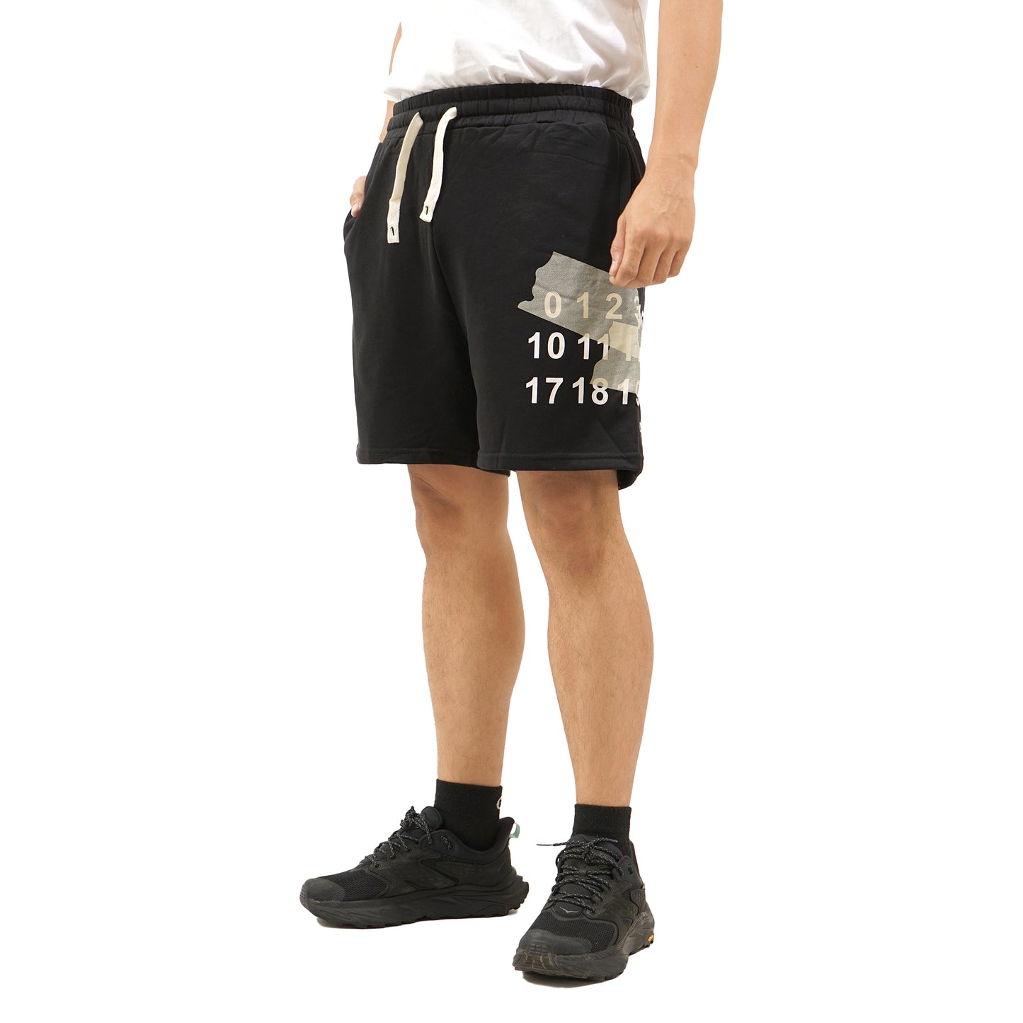 MM6 by MM Tape Number Logo Sweatshorts