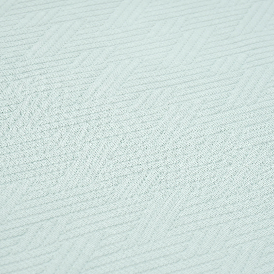 FOLX Jacquard Zig-Zag Pattern V-Neck T-Shirt,