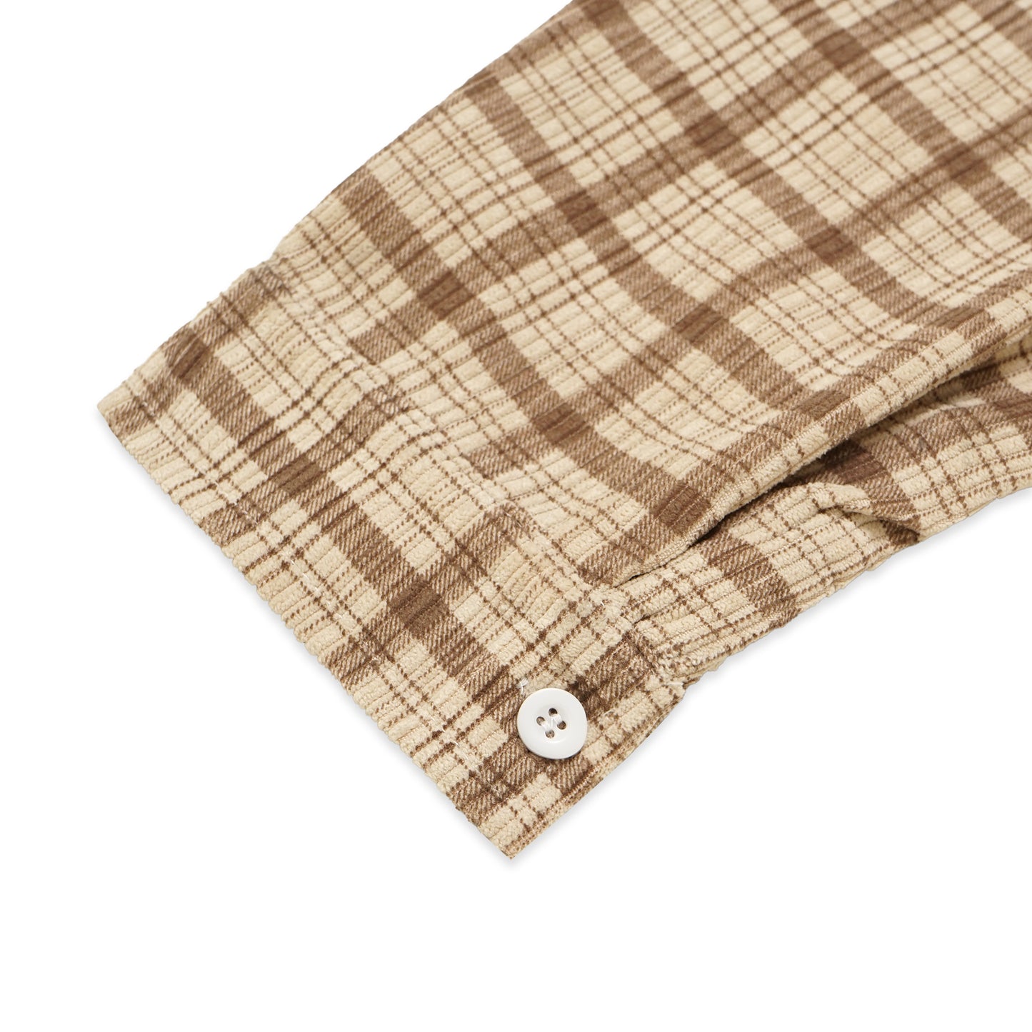 SHN Plaid Corduroy Long Sleeve Shirt