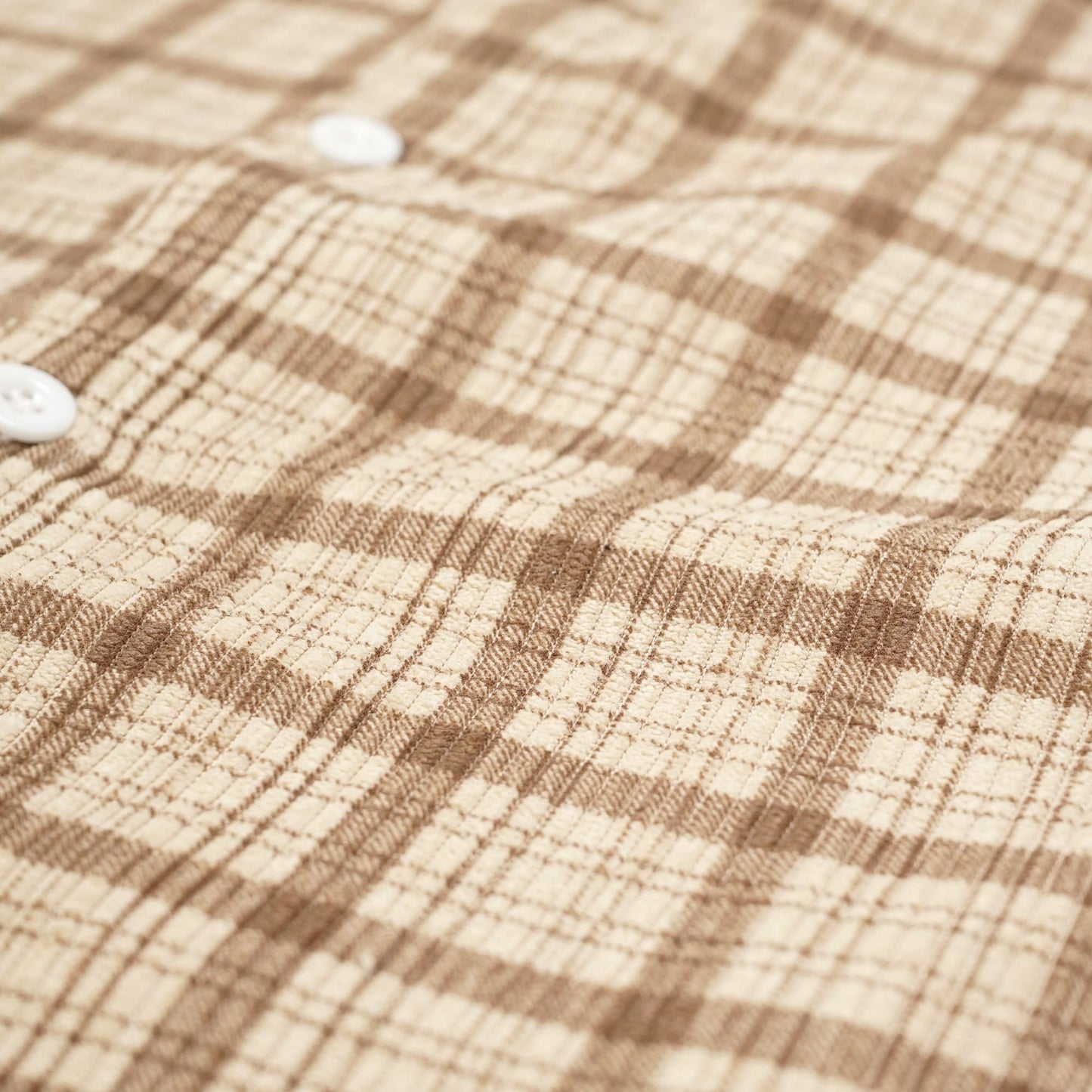 SHN Plaid Corduroy Long Sleeve Shirt