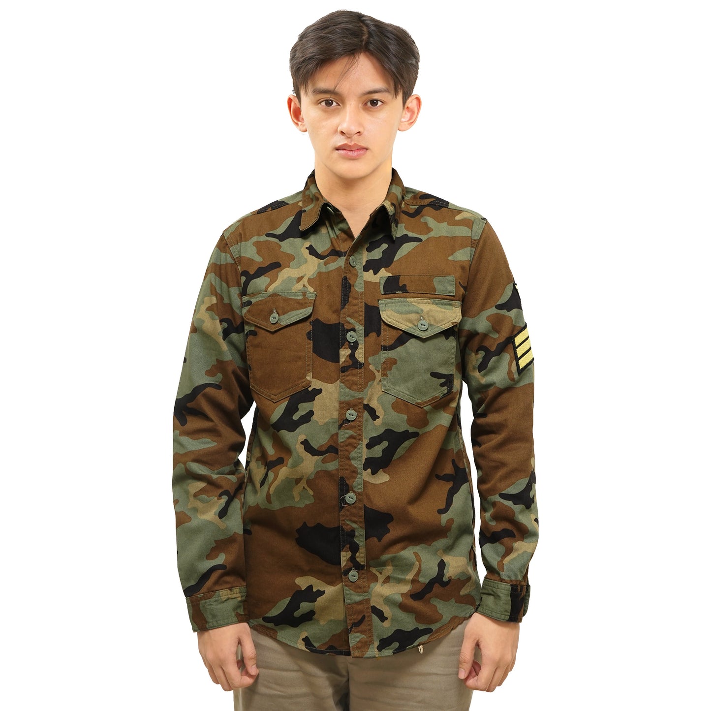Browny Vintage Camo Long Sleeve Shirt