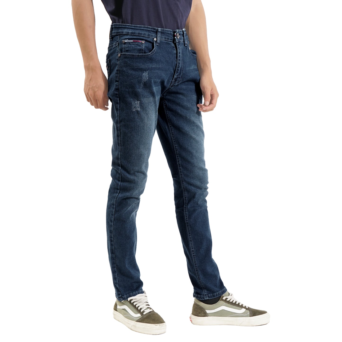 THFR Reebel Distressed Slim Fit Denim Jeans