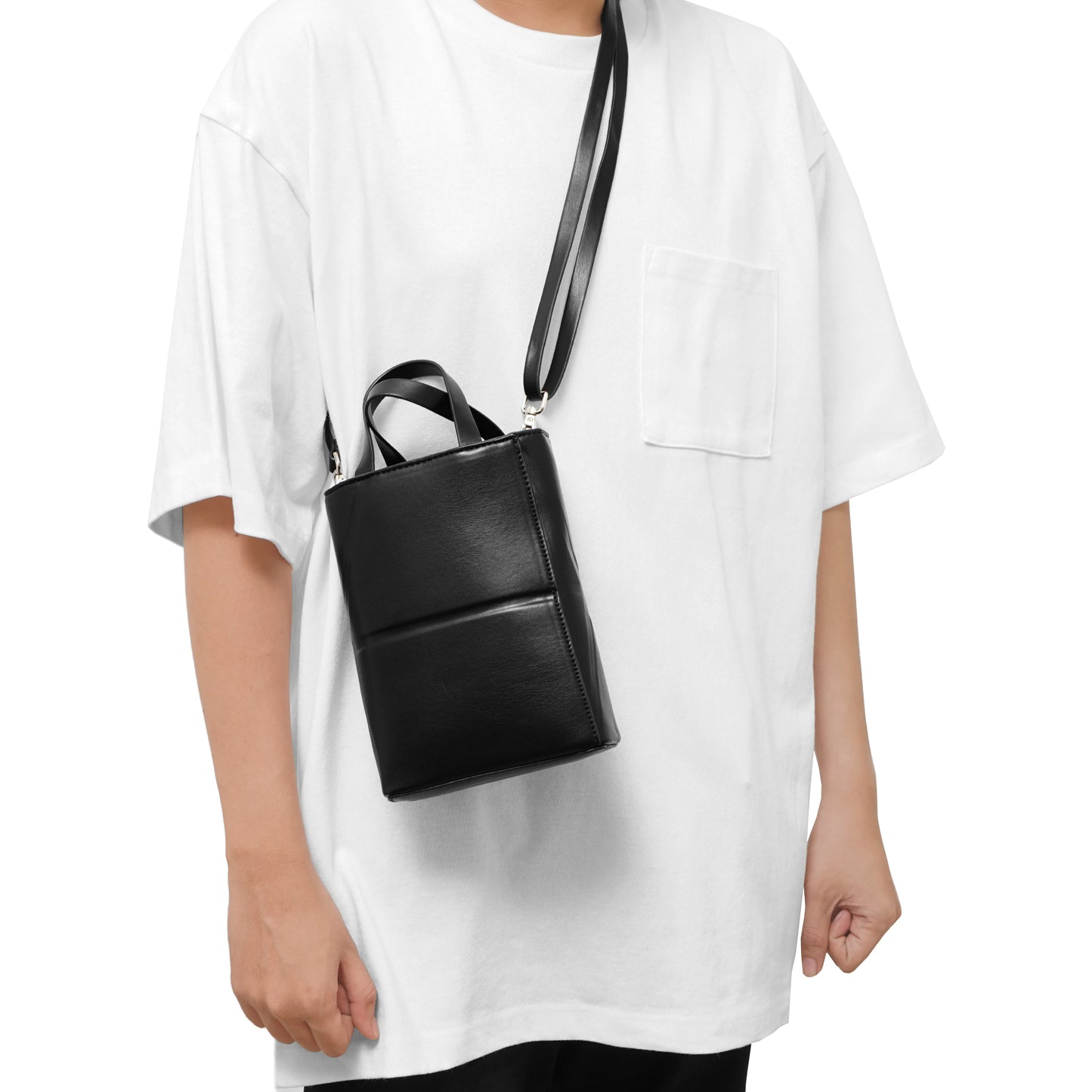 ZRA Mini Crossbody Bucket Bag