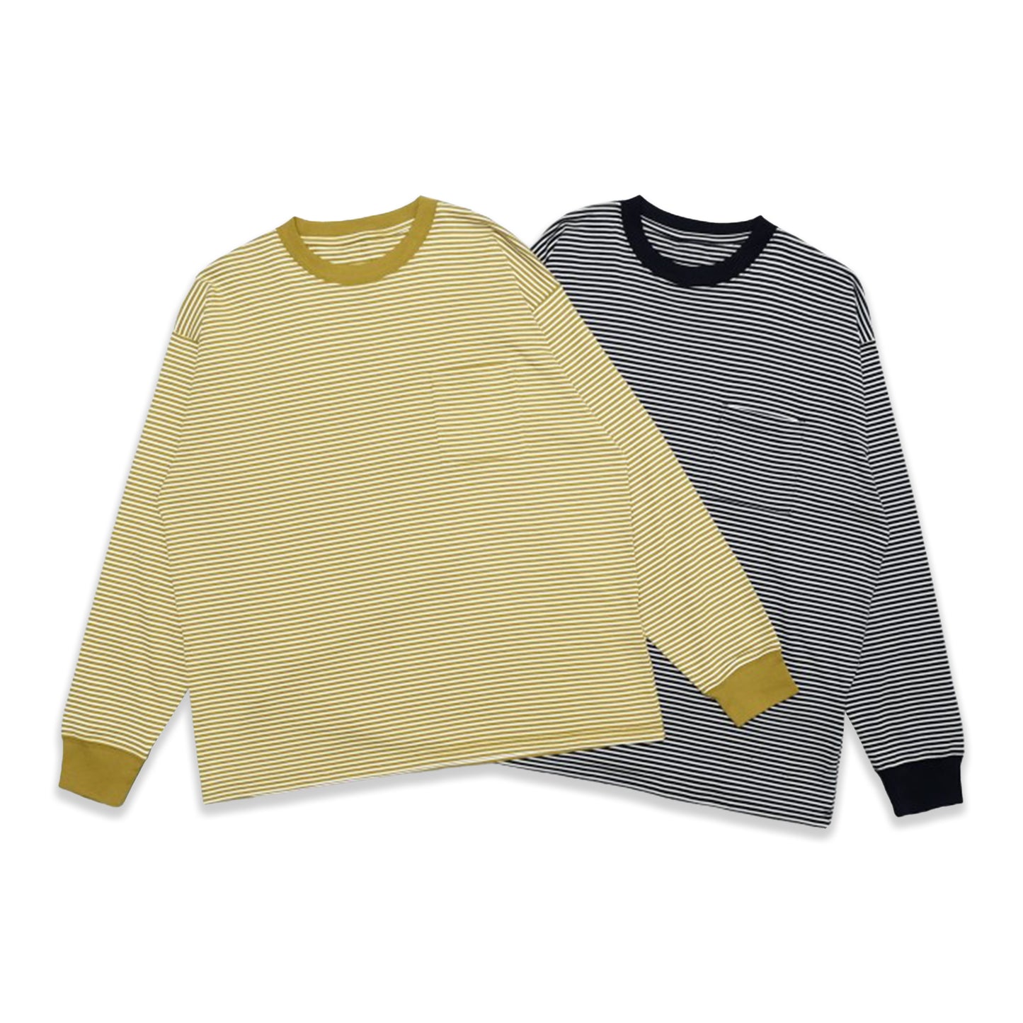 Saturday NYC Stripes Pocket Long Sleeve T-Shirt