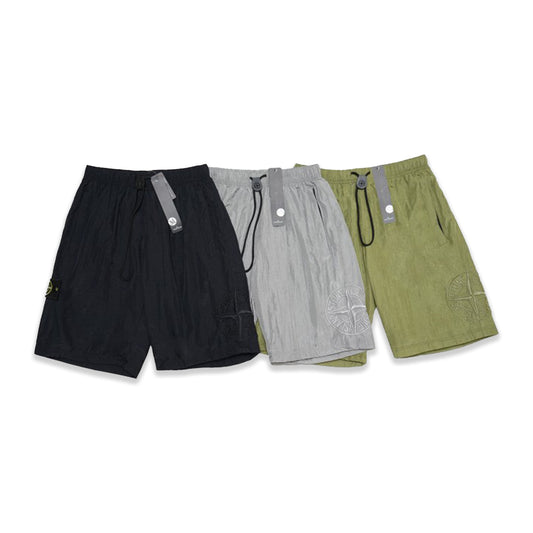 SIL Tonal Embroidery Logo Nylon Shorts