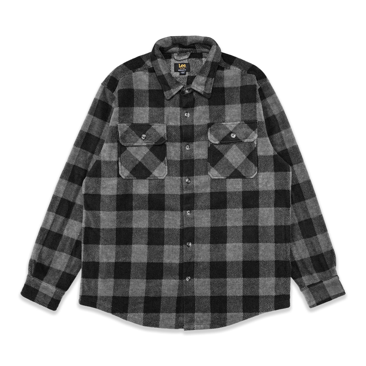 Lee Checkered Double Pockets Fleece Jacket