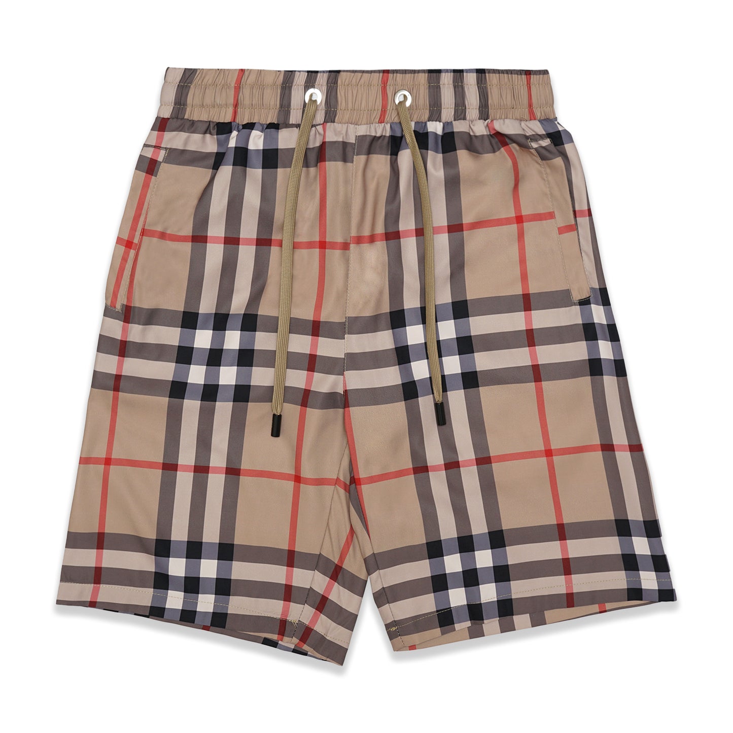 BRBRY Classic Checkered Polyester Shorts