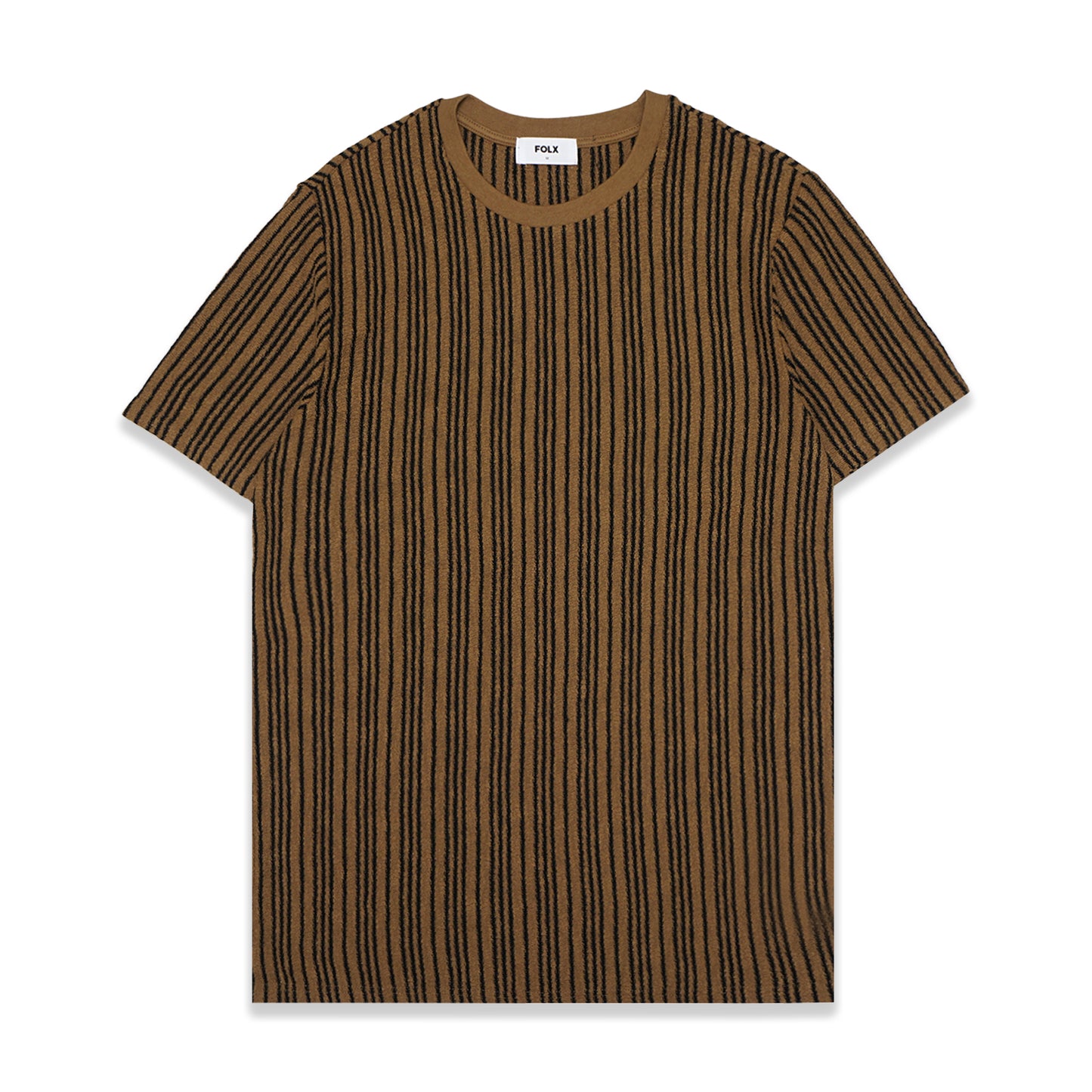 FOLX Vertical Stripes Knit T-Shirt
