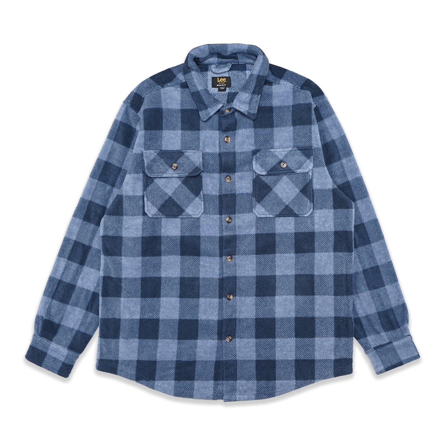 Lee Checkered Double Pockets Fleece Jacket