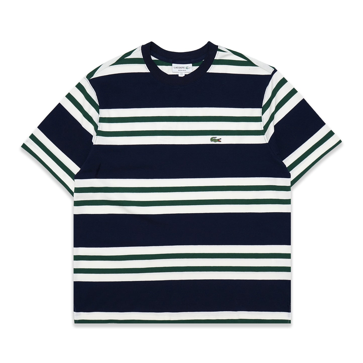 LCST Contrasting Color Stripes Pique T-Shirt