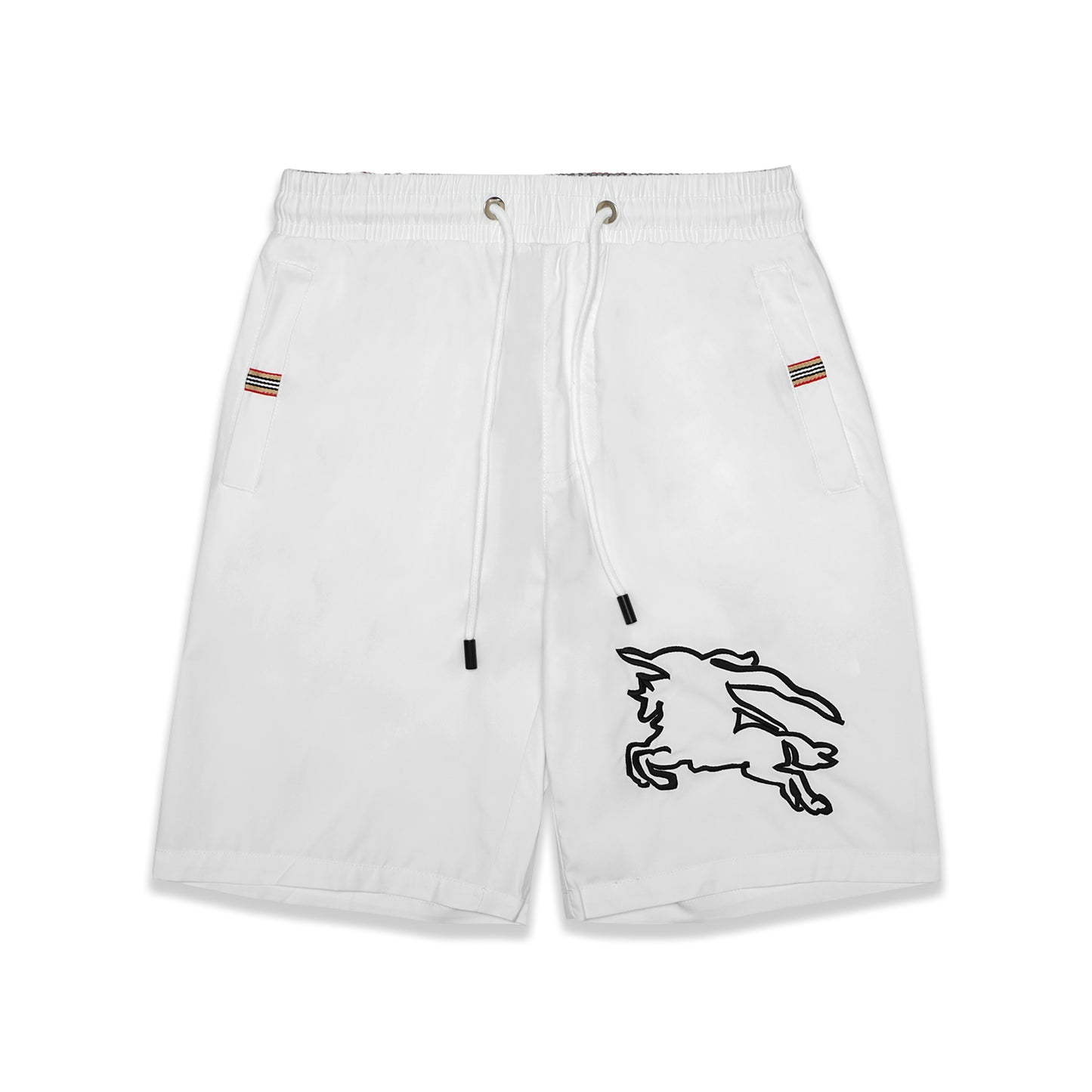 BRBRY Outline Equestrian Polyester Shorts