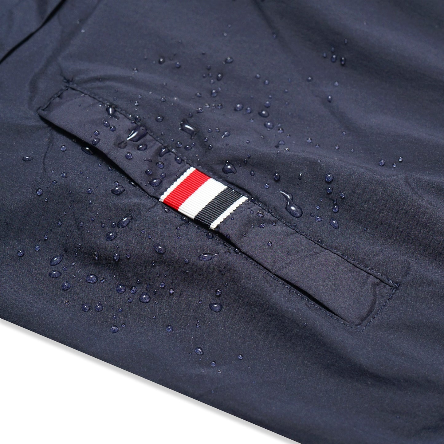 TBN Back Tricolor Grosgrain Hooded Windbreaker Jacket