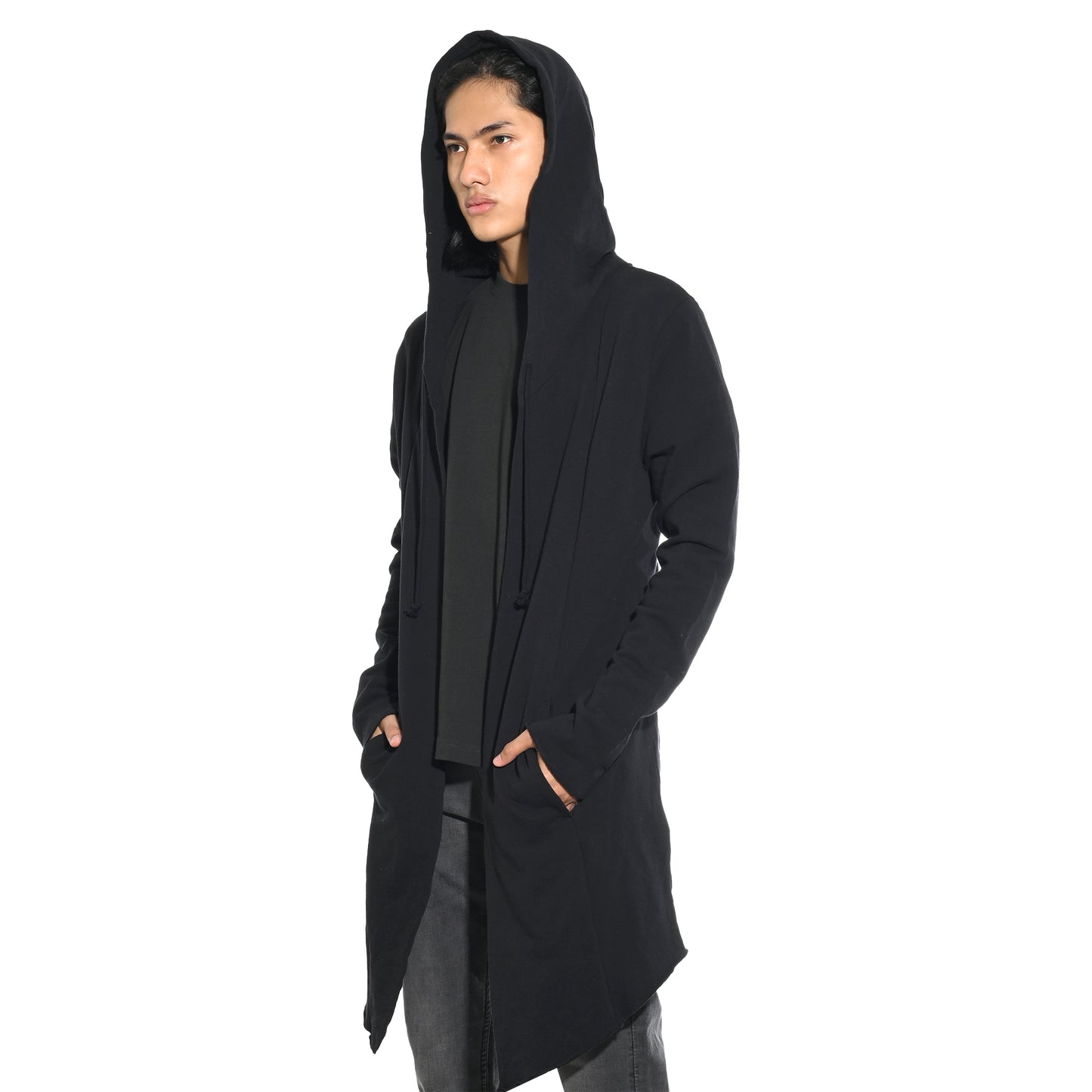 H&M Basic Long Hooded Cardigan