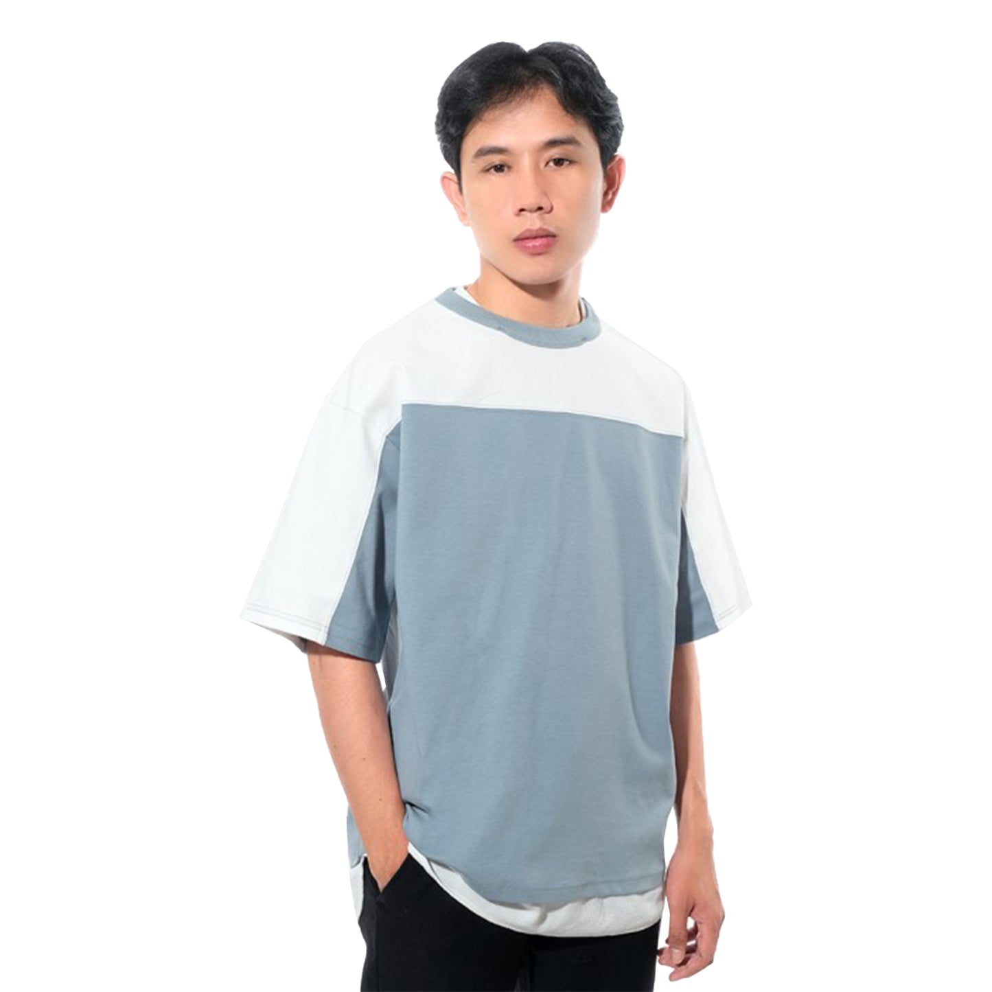 Beams Color-Block Oversize T-Shirt