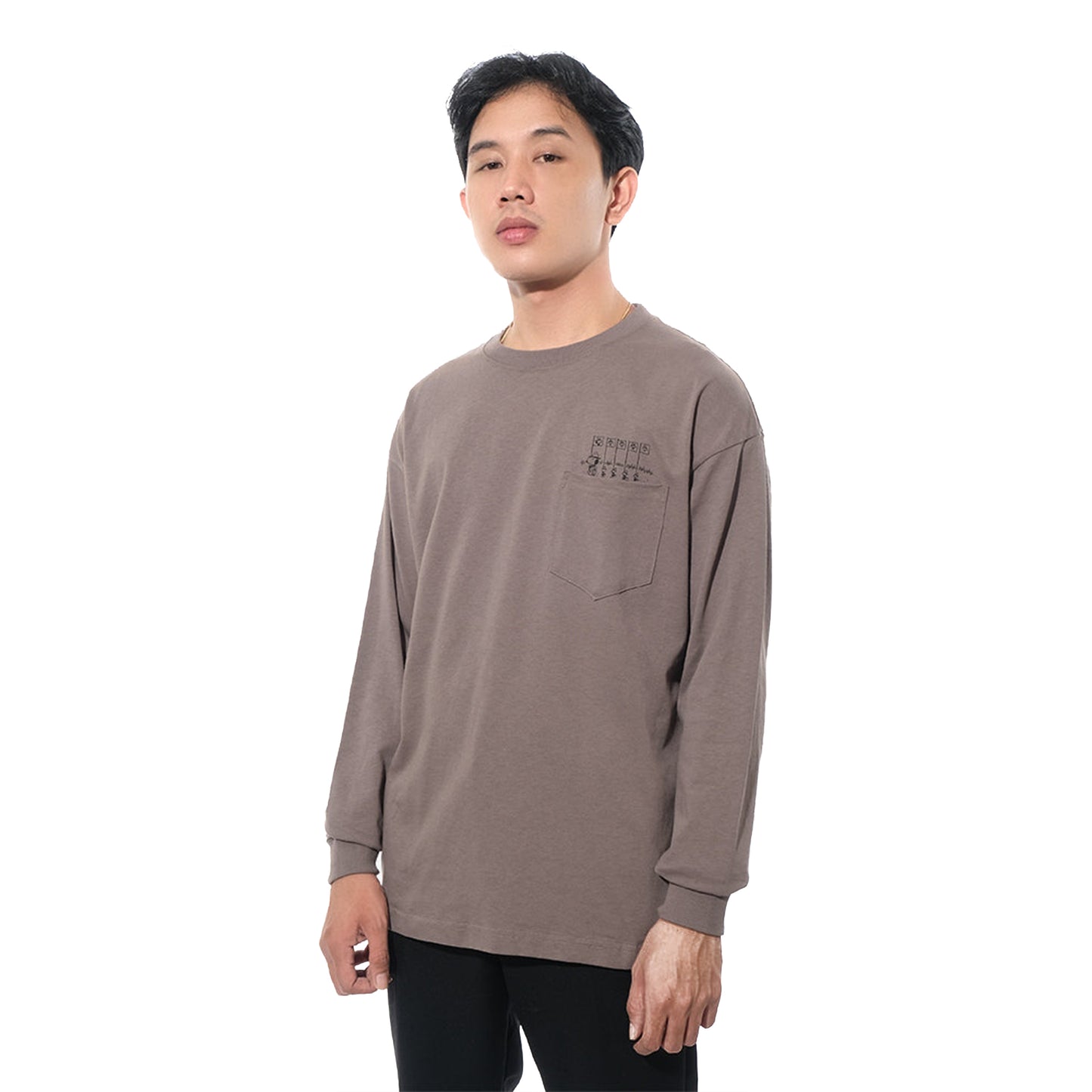 B MING by Beams X Peanuts Camp Print Long Sleeve T-Shirt
