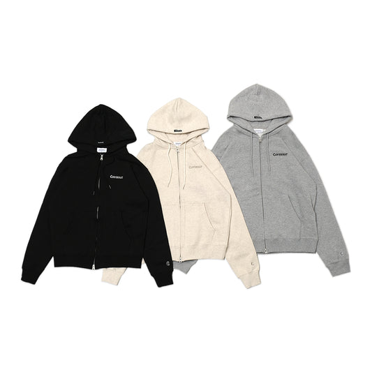 Covernat Small Authentic Logo Zip-Up Hoodie